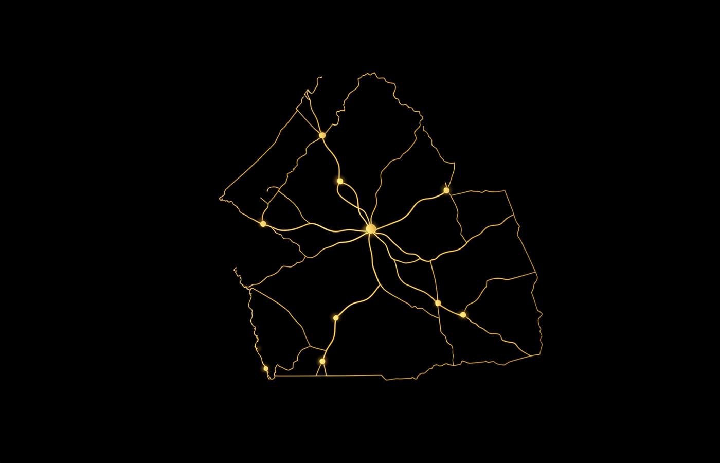 Stylized map graphic showing the East Tennessee communities Nexus Mobile Detailing serves
